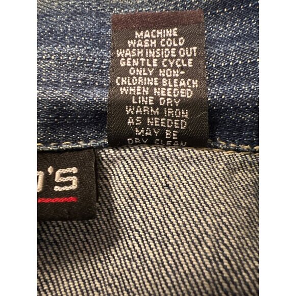 Chico's Women's Denim Jean Jacket Studded Design Button Closure XL Chico's 3 - Picture 8 of 8